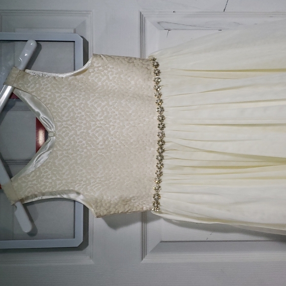 American princess white formal lace Girls dress size 12 - Picture 1 of 4